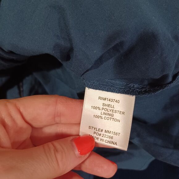 Tuckernuck Navy Velvet Blouse - Picture 8 of 9